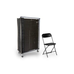 Container Klapstoelen Zwart (50 stuks)