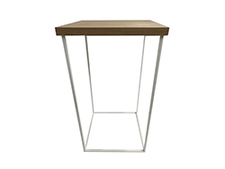 Staal® Bartable White incl. Oak top