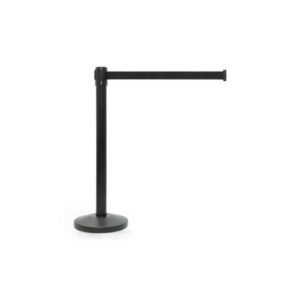 Afzetpaal zwart met snelband (1,9M)