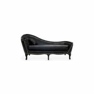 Black Croco® Chaise Longue