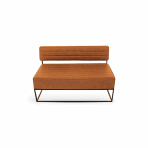 Staal® Lounge bench Black incl. Brown seating